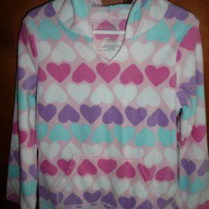 Heart pink pullover hoodie OKIE DOKIE 5T